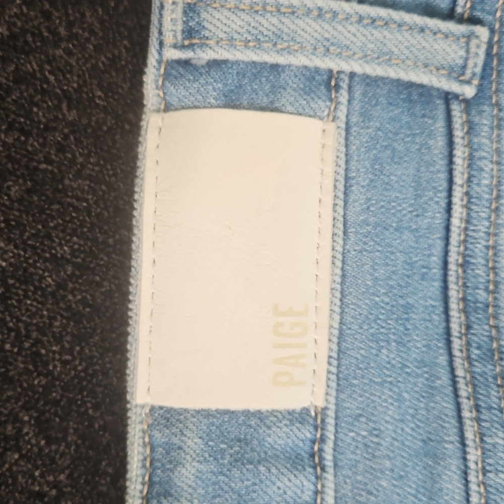 PAIGE Light Blue Jean Shorts - Picture 4 of 4
